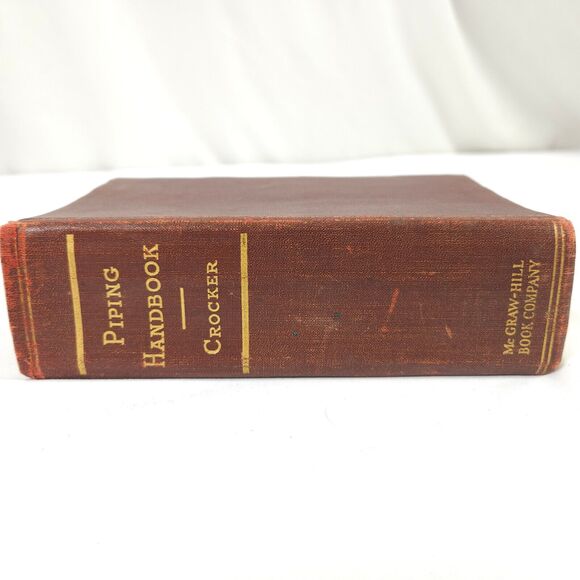 PIPING HANDBOOK (1945) 4th Edition 3rd Print Sabin Crocker Plumbing Science - Picture 2 of 8
